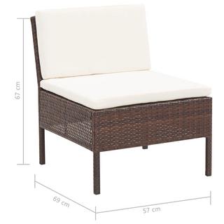 VidaXL set giardino Polirattan  