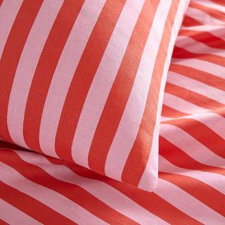 La Redoute Intérieurs Gestreifte Bettwäsche 50% recycelte Baumwolle  