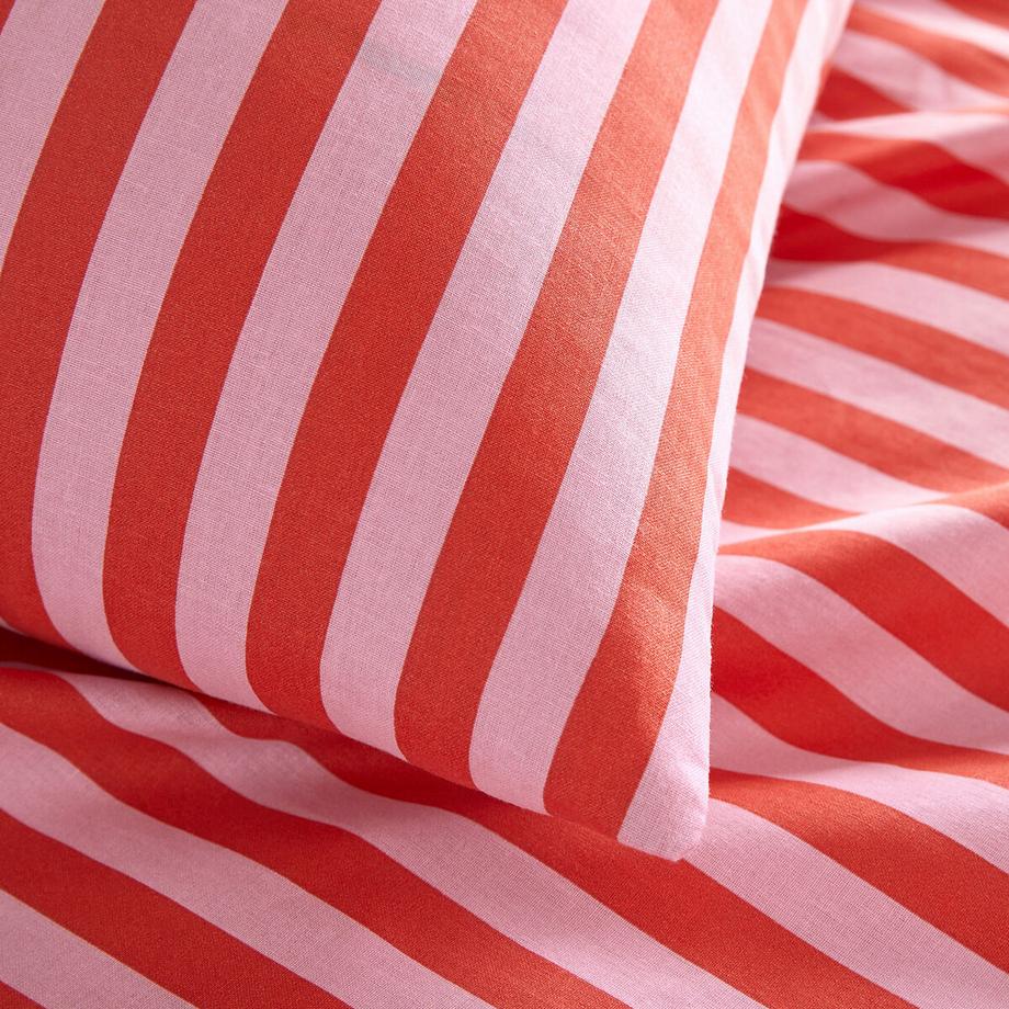 La Redoute Intérieurs Biancheria da letto a righe 50% cotone riciclato  