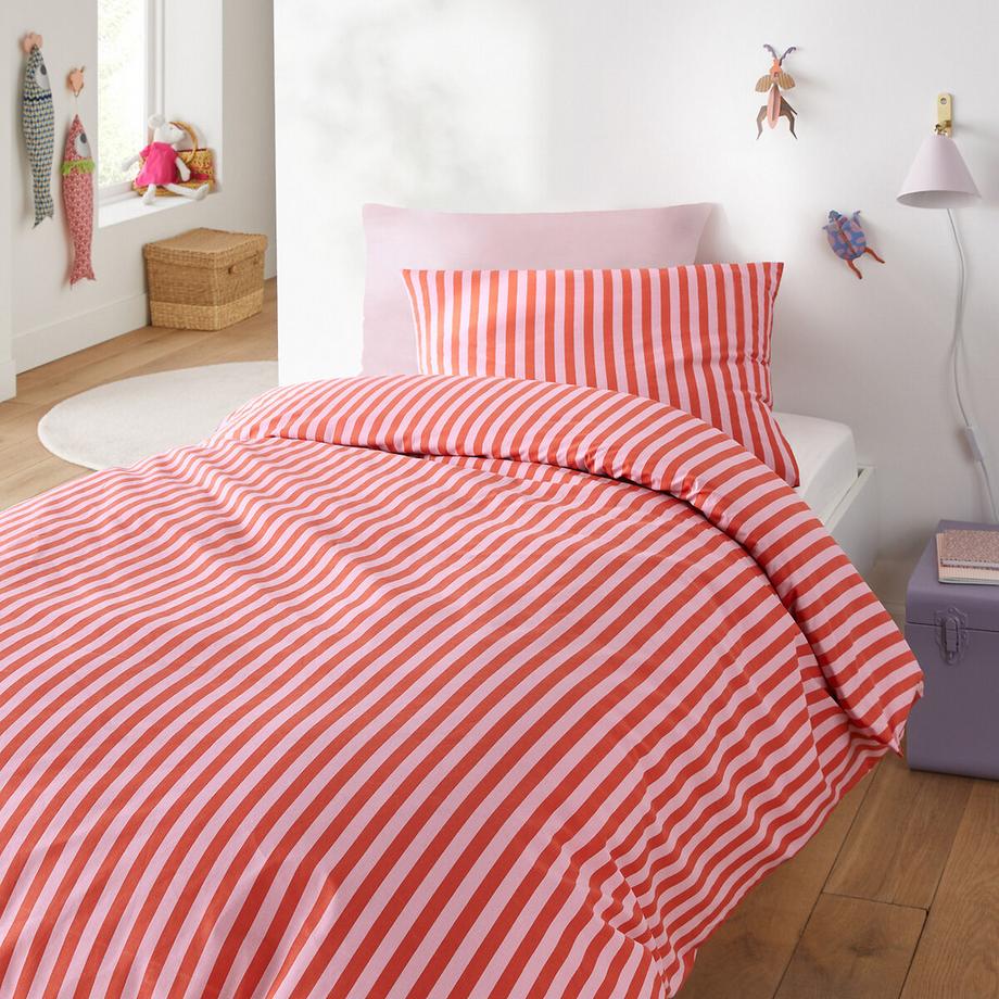 La Redoute Intérieurs Biancheria da letto a righe 50% cotone riciclato  