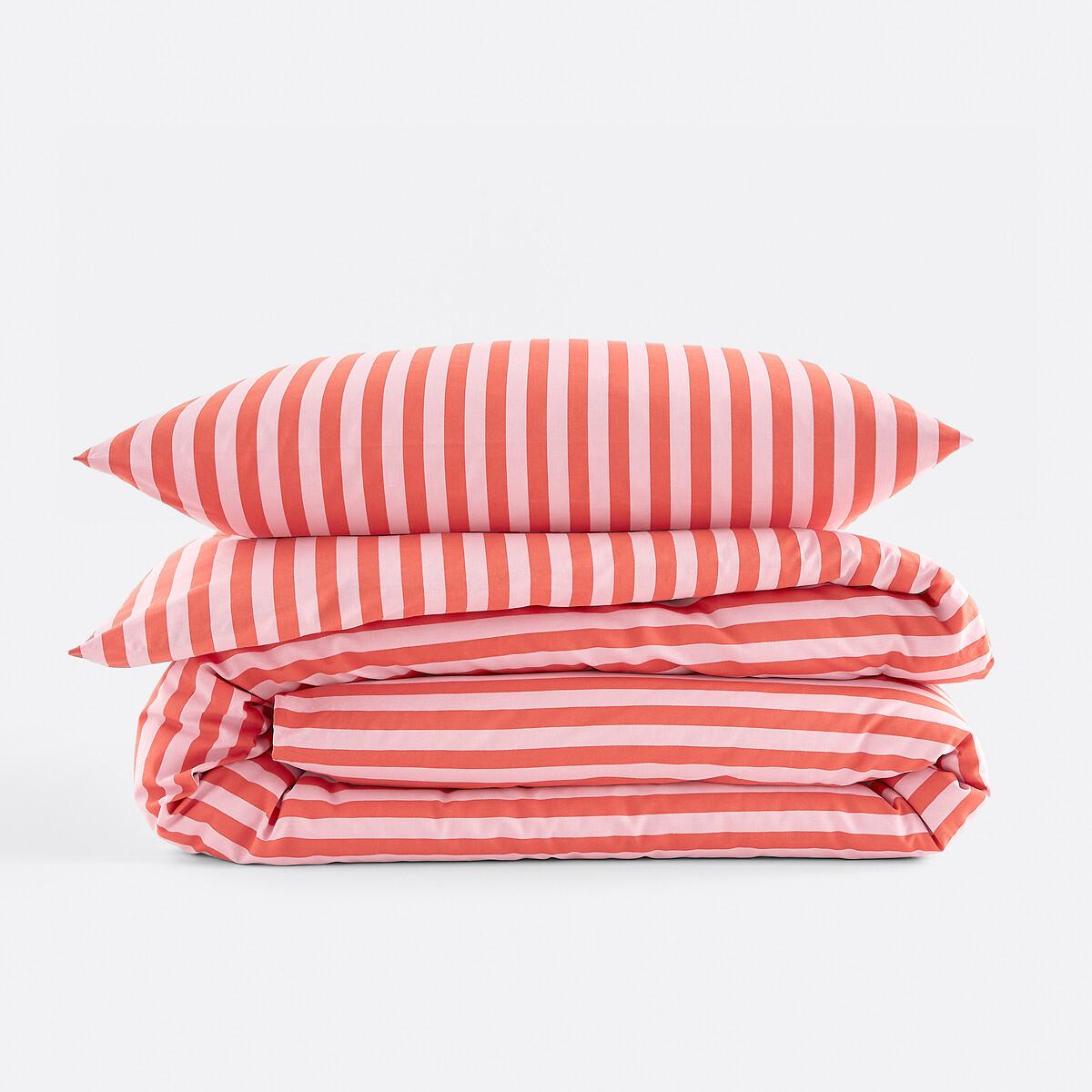 La Redoute Intérieurs Gestreifte Bettwäsche 50% recycelte Baumwolle  