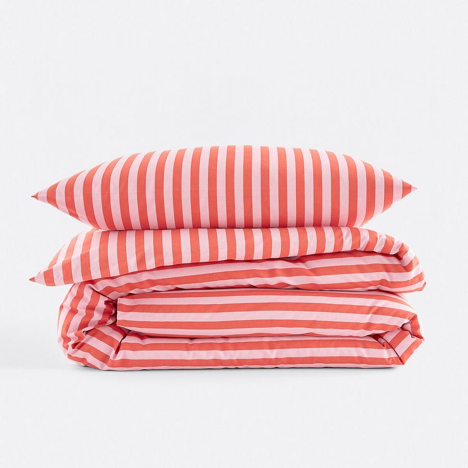 La Redoute Intérieurs Biancheria da letto a righe 50% cotone riciclato  