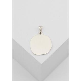 MUAU Schmuck  Pendentif signe du zodiaque crabe or blanc 750, 16x22mm 