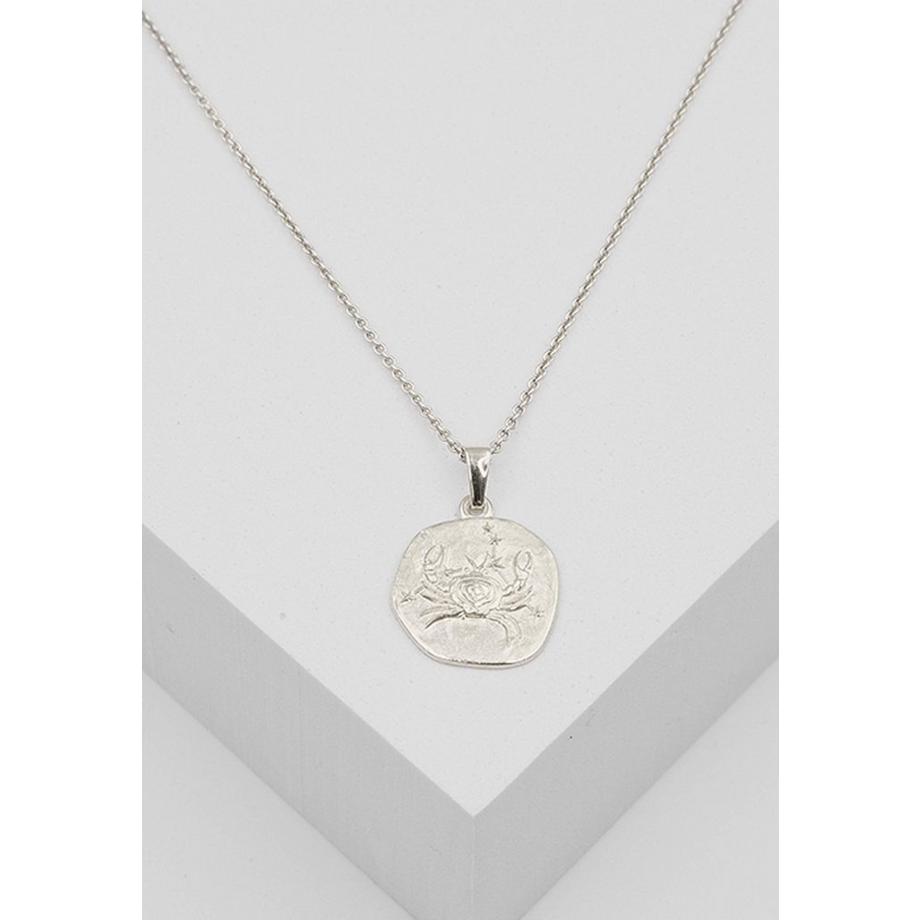 MUAU Schmuck  Anhänger Sternzeichen Krebs Weissgold 750, 16x22mm 