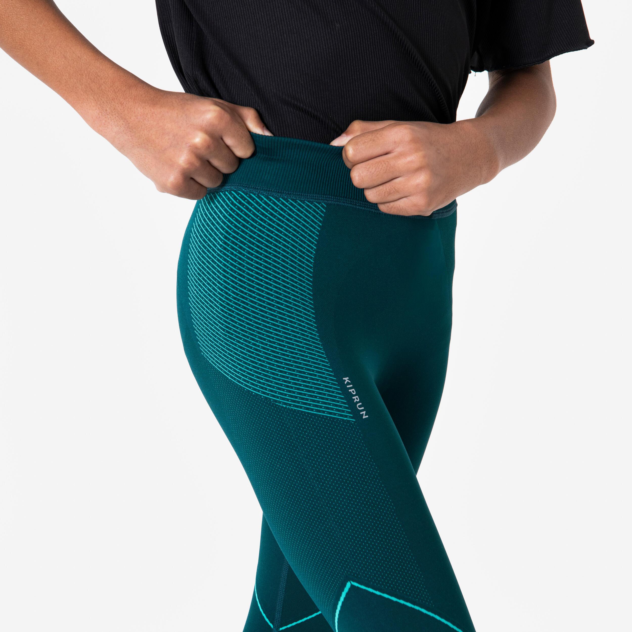 KIPRUN  Collant de running long enfant sans coutures 