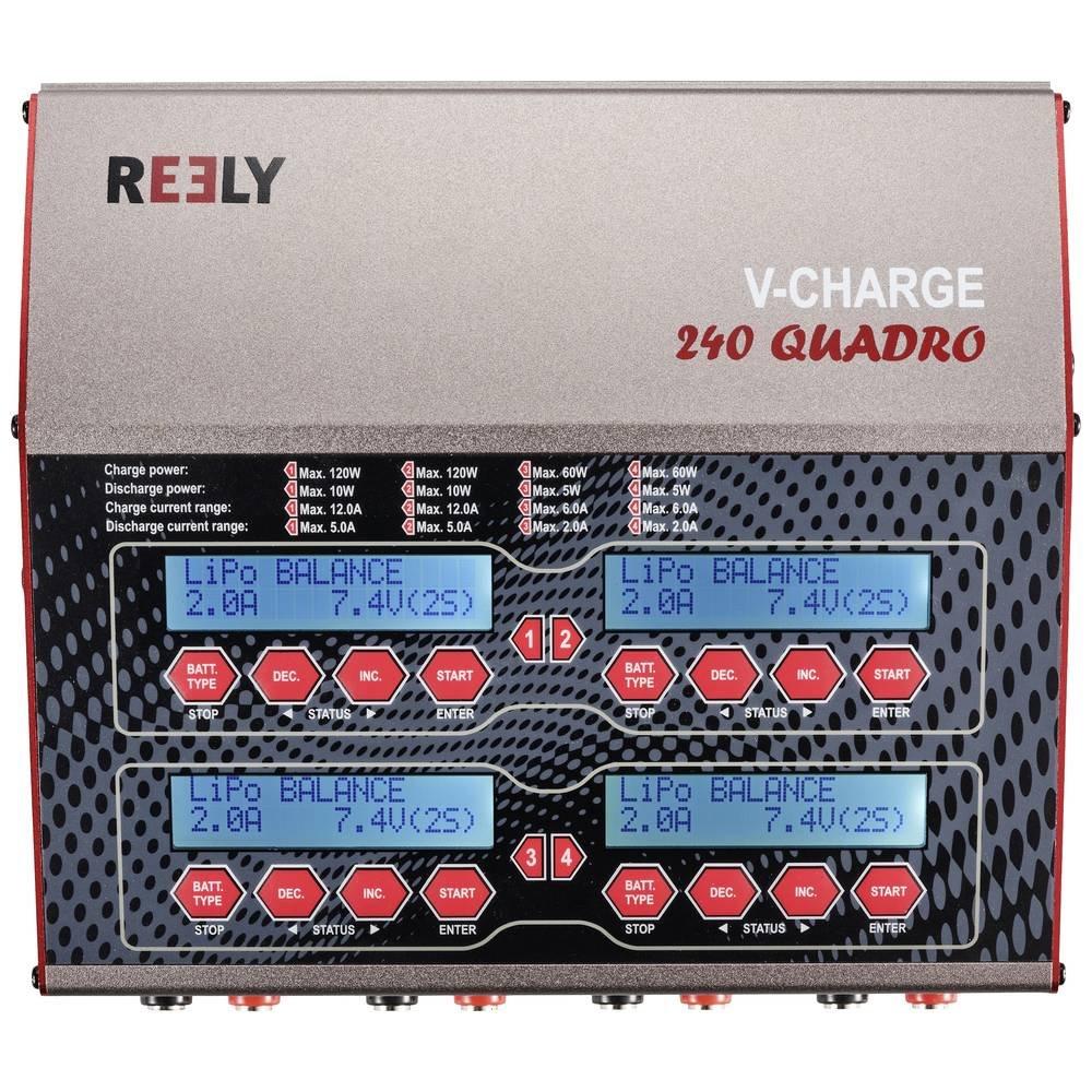 Reely  V-Charge 240 Quadro Modellbau-Multifunktionsladegerät 12 V, 230 V 12 A LiPo, LiIon, LiF 