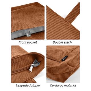 Only-bags.store Cord Tasche Umhängetasche mit Reissverschluss Gross Shopper Tote Bag Handtasche  