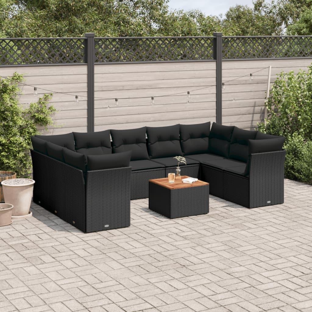 VidaXL set divano da giardino Polirattan  