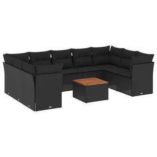 VidaXL set divano da giardino Polirattan  