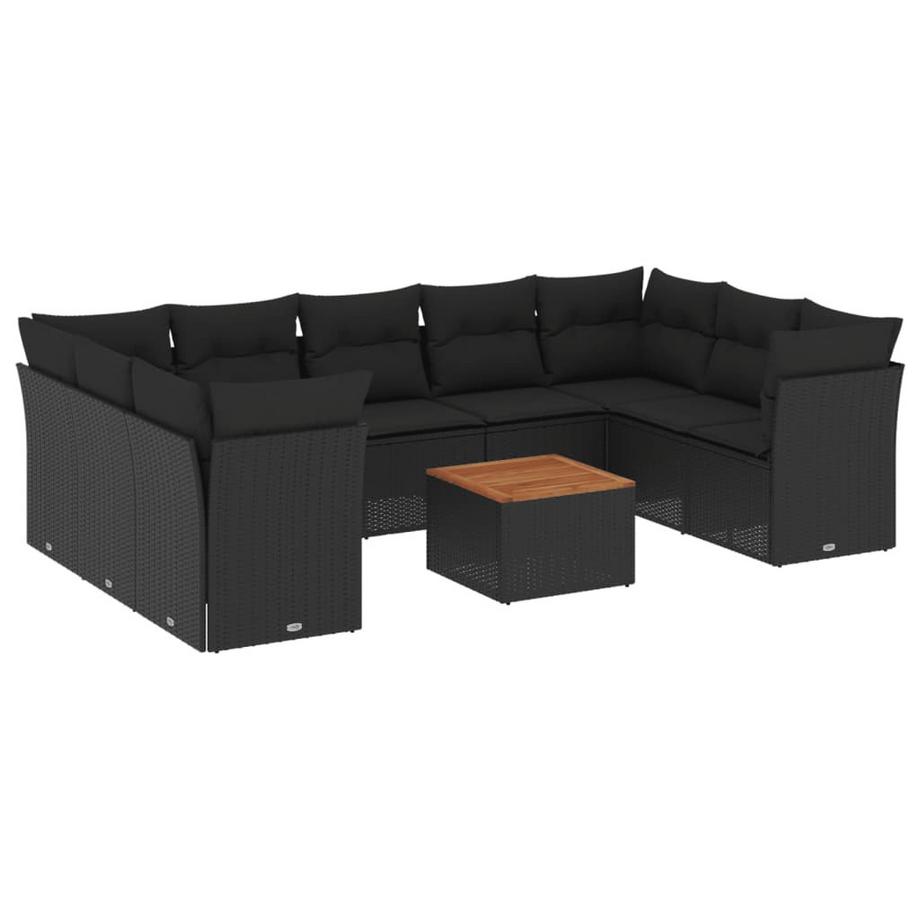 Ensemble de canapés de jardin rotin synthétique