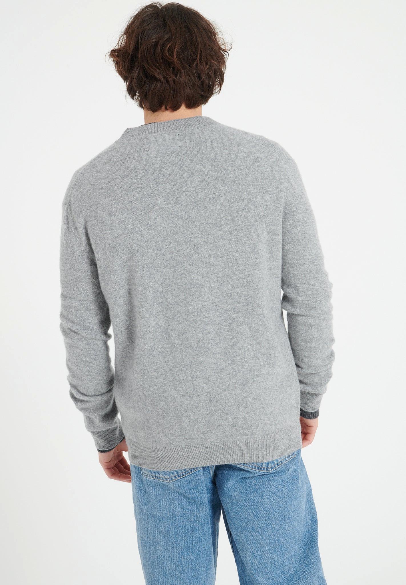 Studio Cashmere8  LUKE 10 Cardigan con collo a bomber - 100% cashmere 