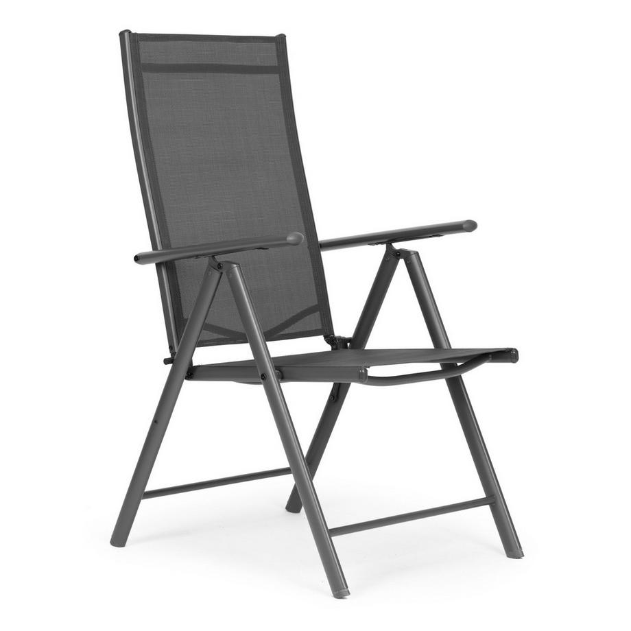 Northix Lot de 2 chaises de jardin pliables en acier avec dossier réglable MultiGarden  
