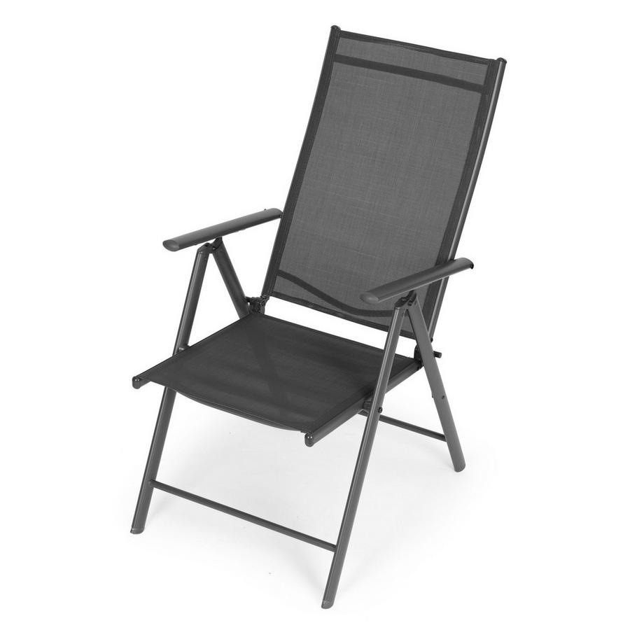 Northix Lot de 2 chaises de jardin pliables en acier avec dossier réglable MultiGarden  
