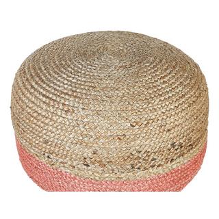 Beliani Pouf en Jute Boho DUKI  