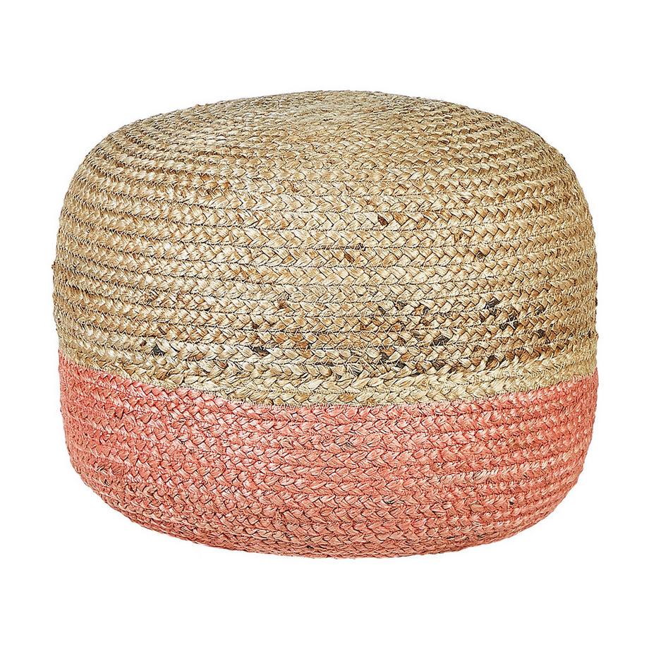 Beliani Pouf aus Jute Boho DUKI  