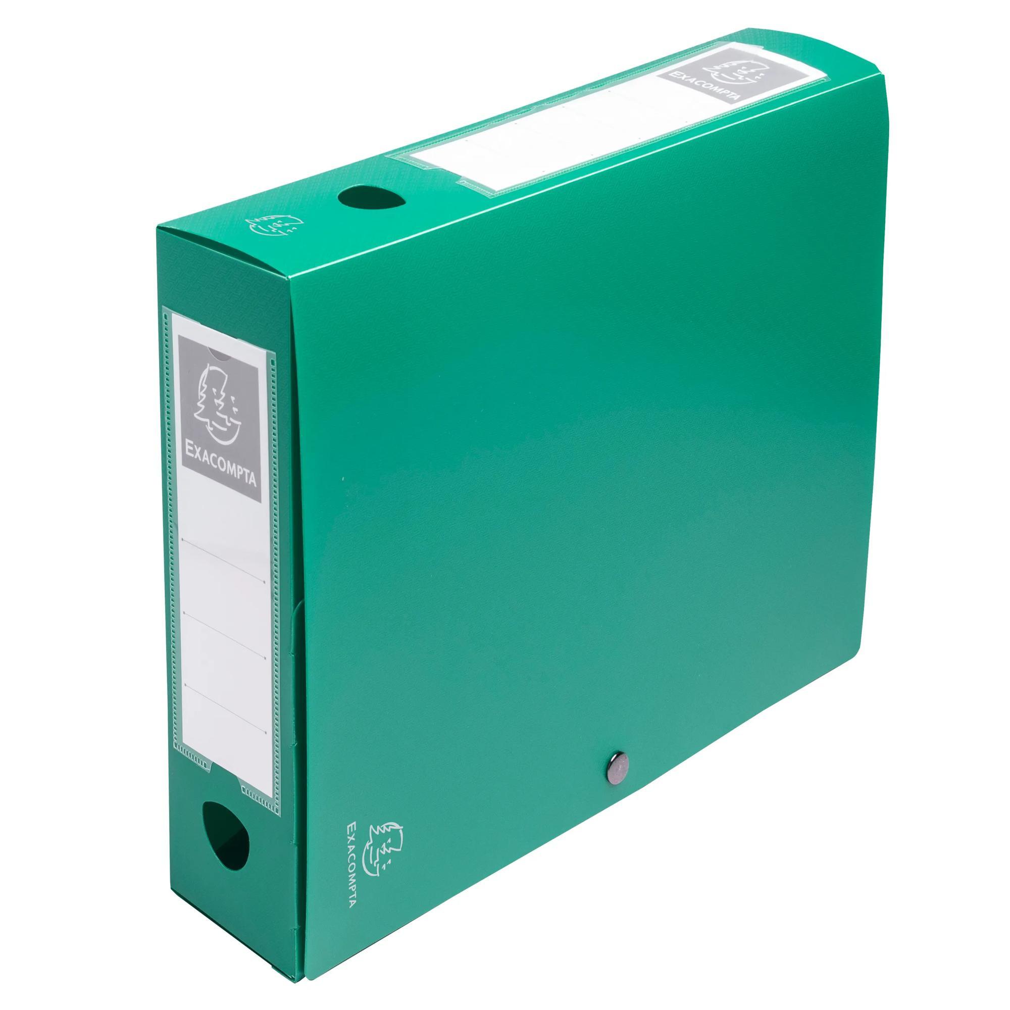 Image of Archivbox mit Druckknopf, PP 700µ, Rückenbreite 60mm, 25x33cm für DIN A4, Opak x 10 Archivbox mit Druckknopf, PP 700µ, Rückenbreite 60mm, 25x33cm für DIN A4, Opak x 10