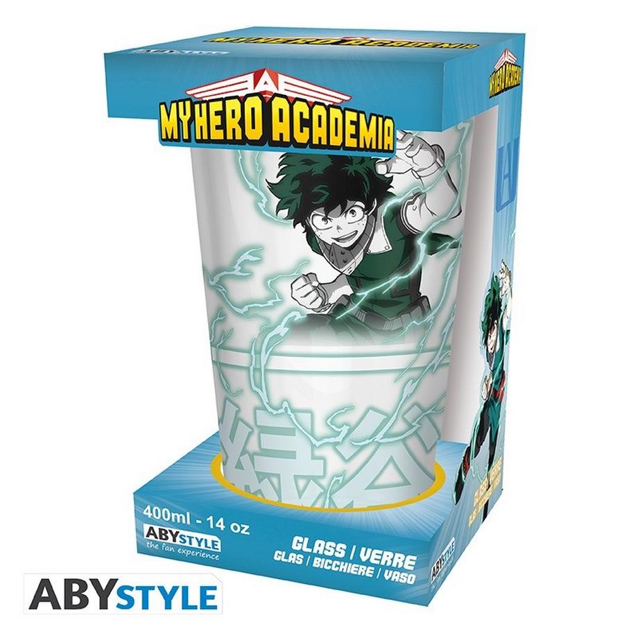 Abystyle My Hero Academia Large Glass 400ml: Izuku & Bakugo  