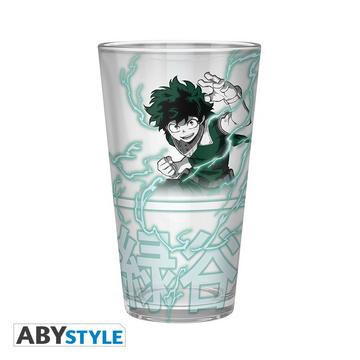 My Hero Academia Large Glass 400ml: Izuku & Bakugo