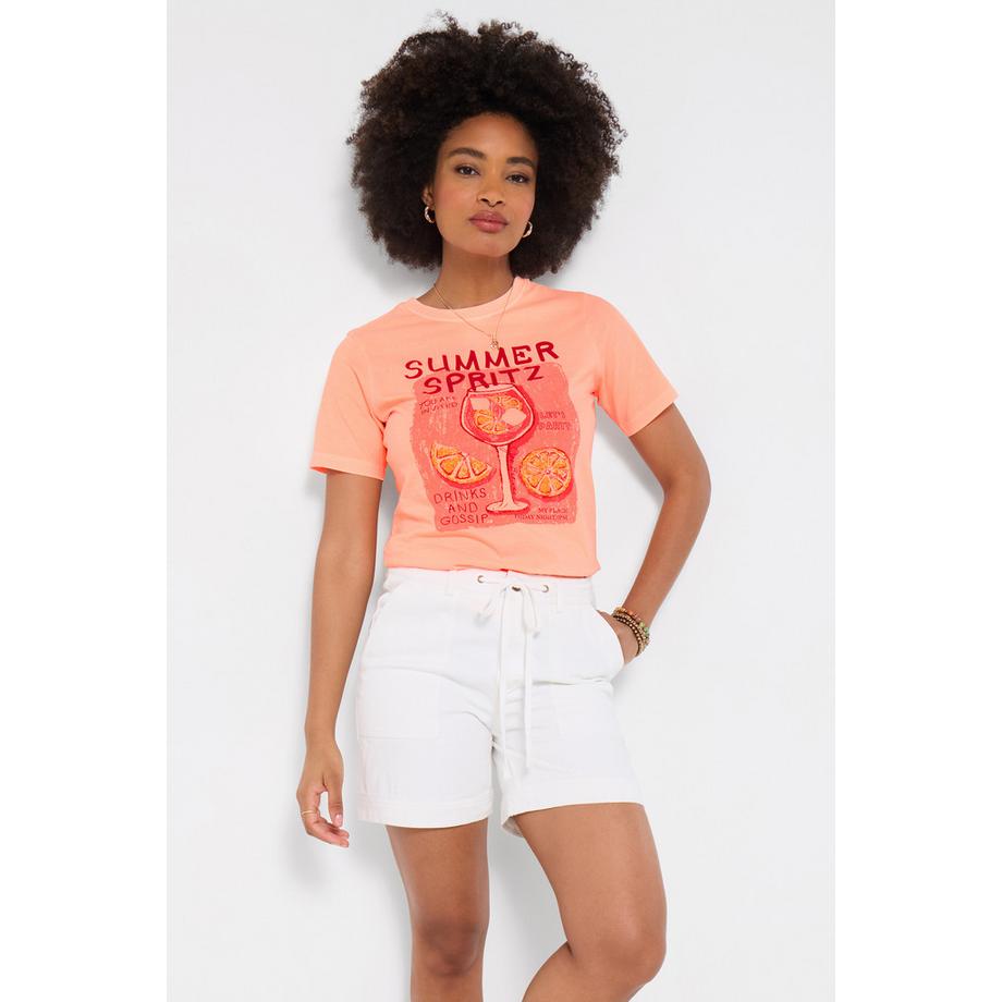 T-Shirt mit Summer-Spritz-Print