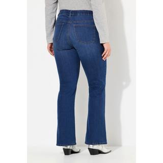 Ulla Popken  Jeans modello Mary con boot cut, taglio della gamba ampio e design a cinque tasche 