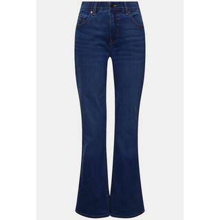 Ulla Popken  Jeans modello Mary con boot cut, taglio della gamba ampio e design a cinque tasche 