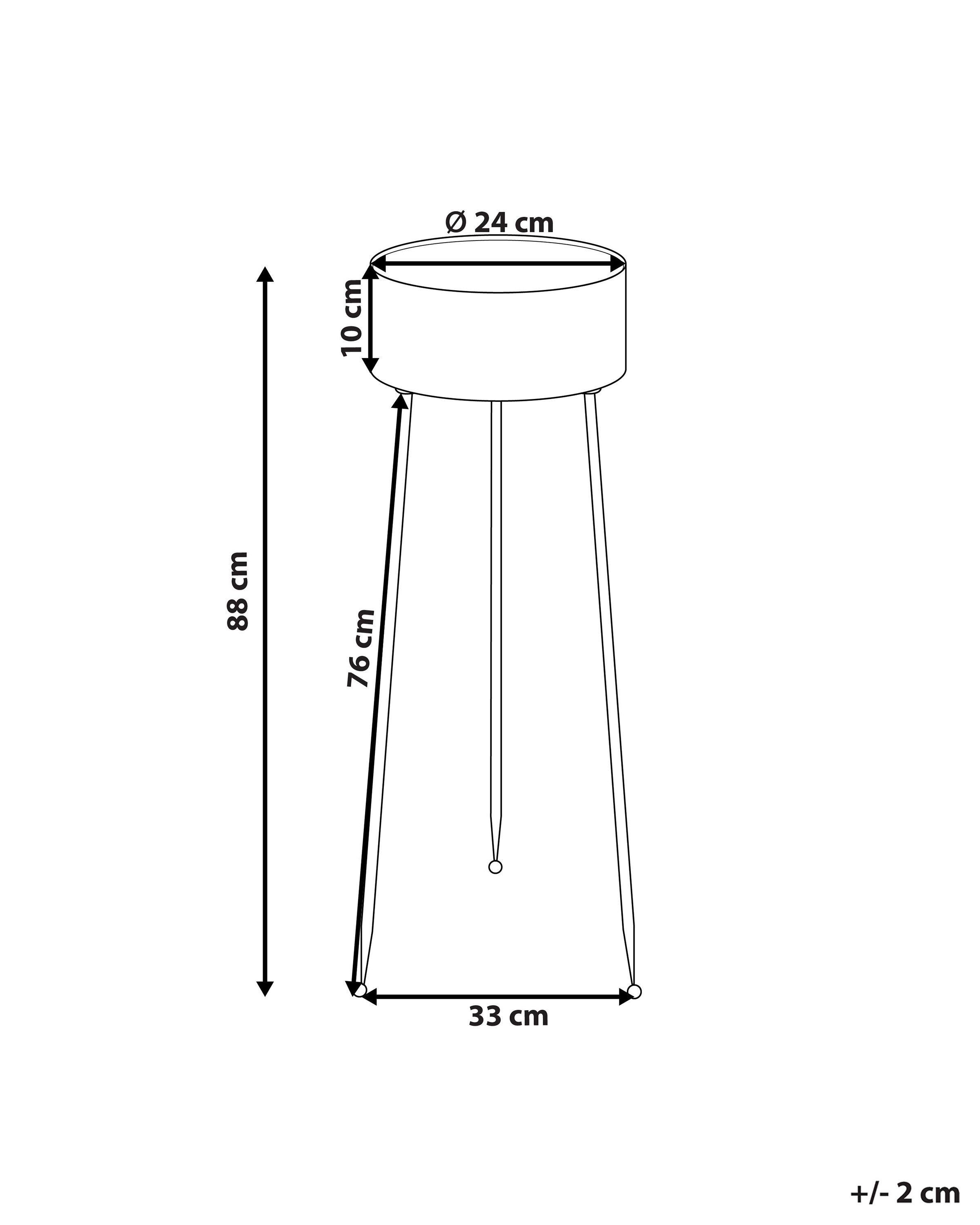 Beliani Vaso per piante en Ferro Moderno LEIKA  