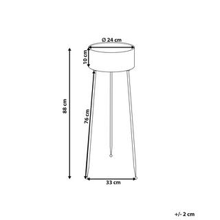 Beliani Vaso per piante en Ferro Moderno LEIKA  