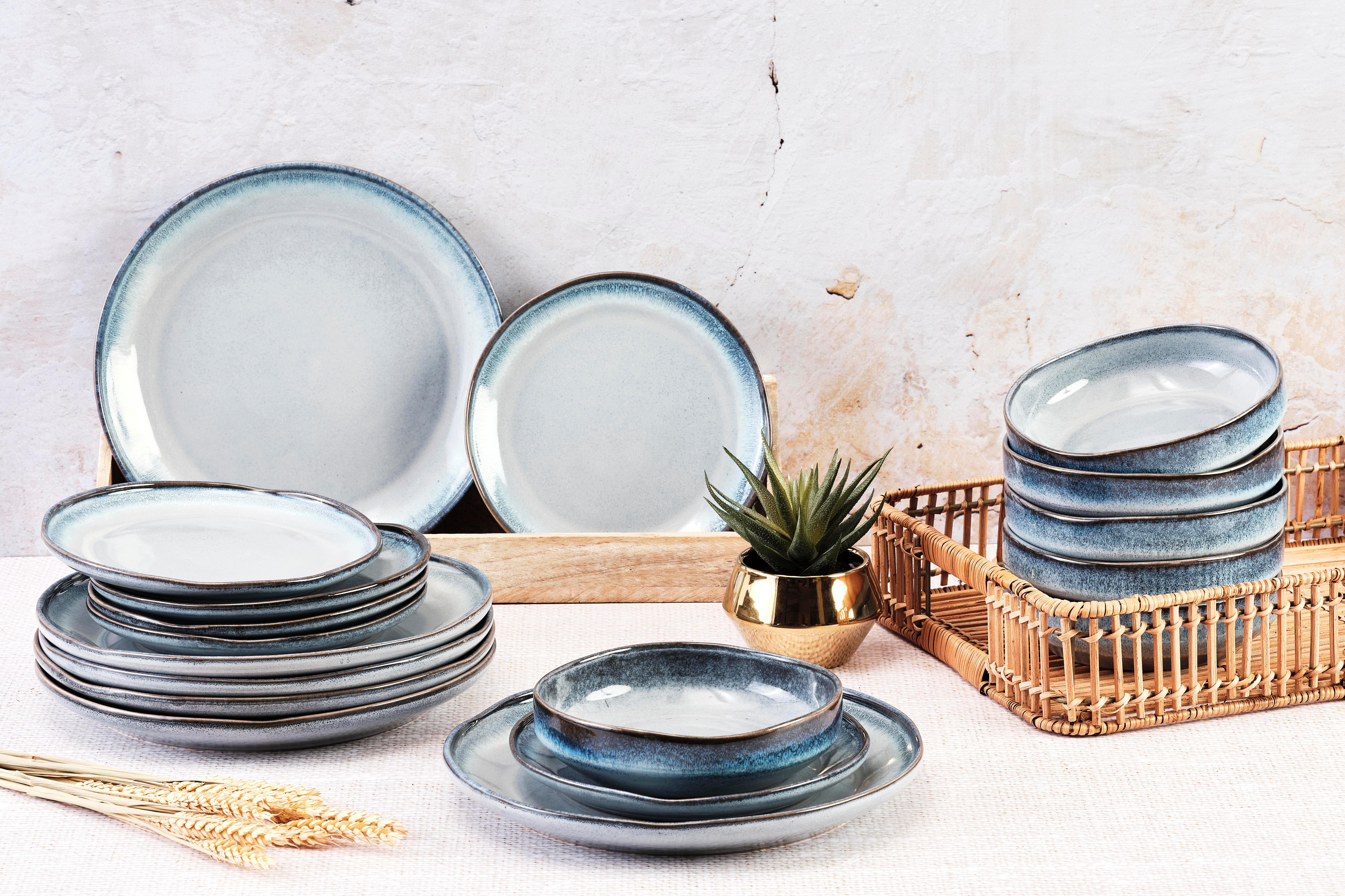 BJÖRN Geschirr-Set GENESIS - 18 Stück - Meer  