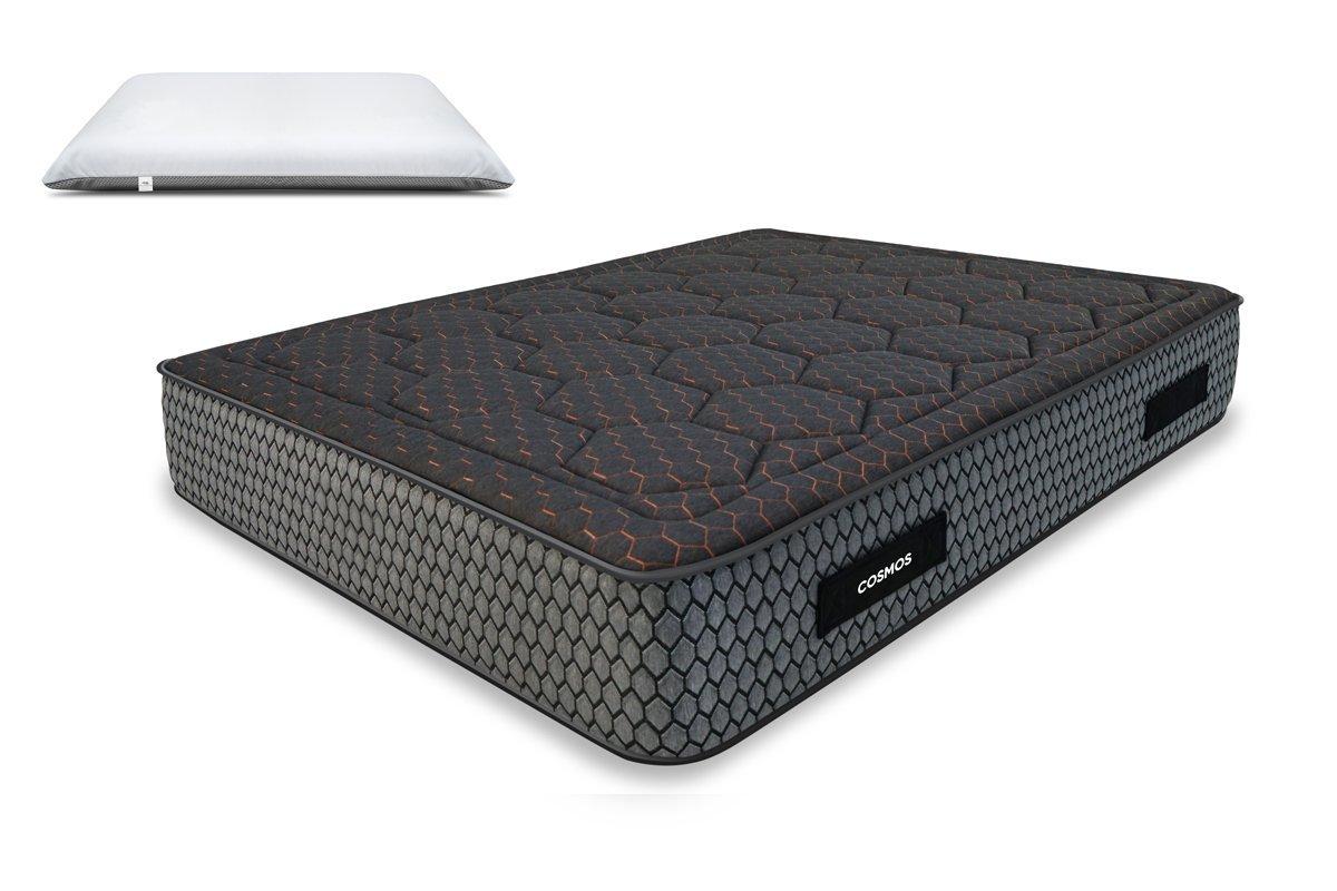 Image of Matratzen Cosmos Black | 90x190cm mit 1 Carbonkissen 70x40cm | Speicher 50kgm3 und 12 Zonen | 28 cm Matratzen Cosmos Black | 90x190cm mit 1 Carbonkissen 70x40cm | Speicher 50kgm3 und 12 Zonen | 28 cm