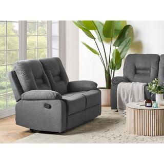 Beliani 2 Sitzer Sofa aus Polyester Modern BERGEN II  