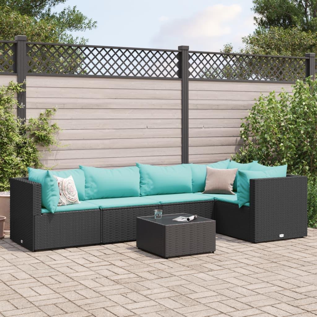 VidaXL set salotto da giardino Polirattan  