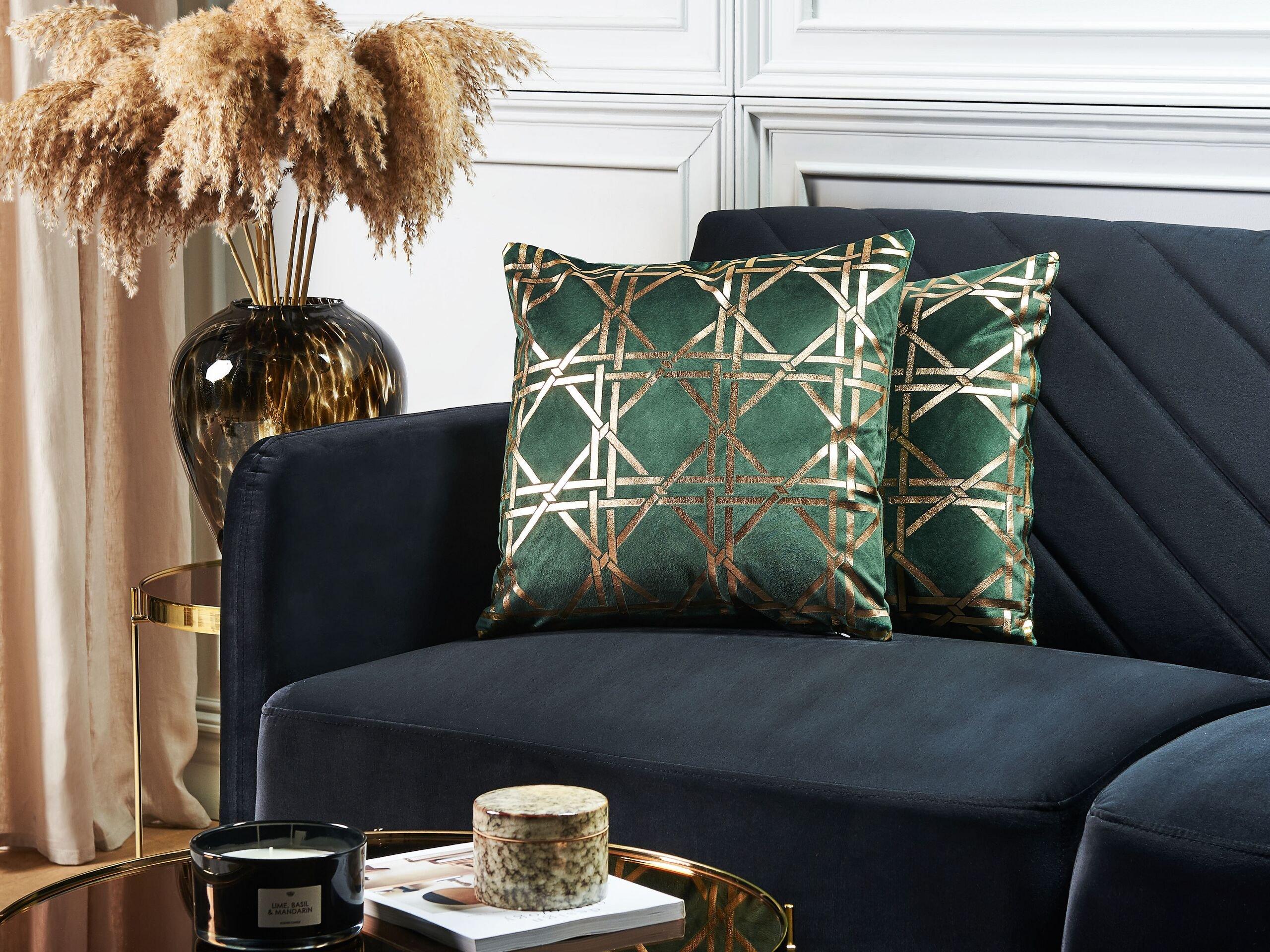 Image of Kissen 2er Set aus Polyester Modern CASSIA Kissen 2er Set aus Polyester Modern CASSIA