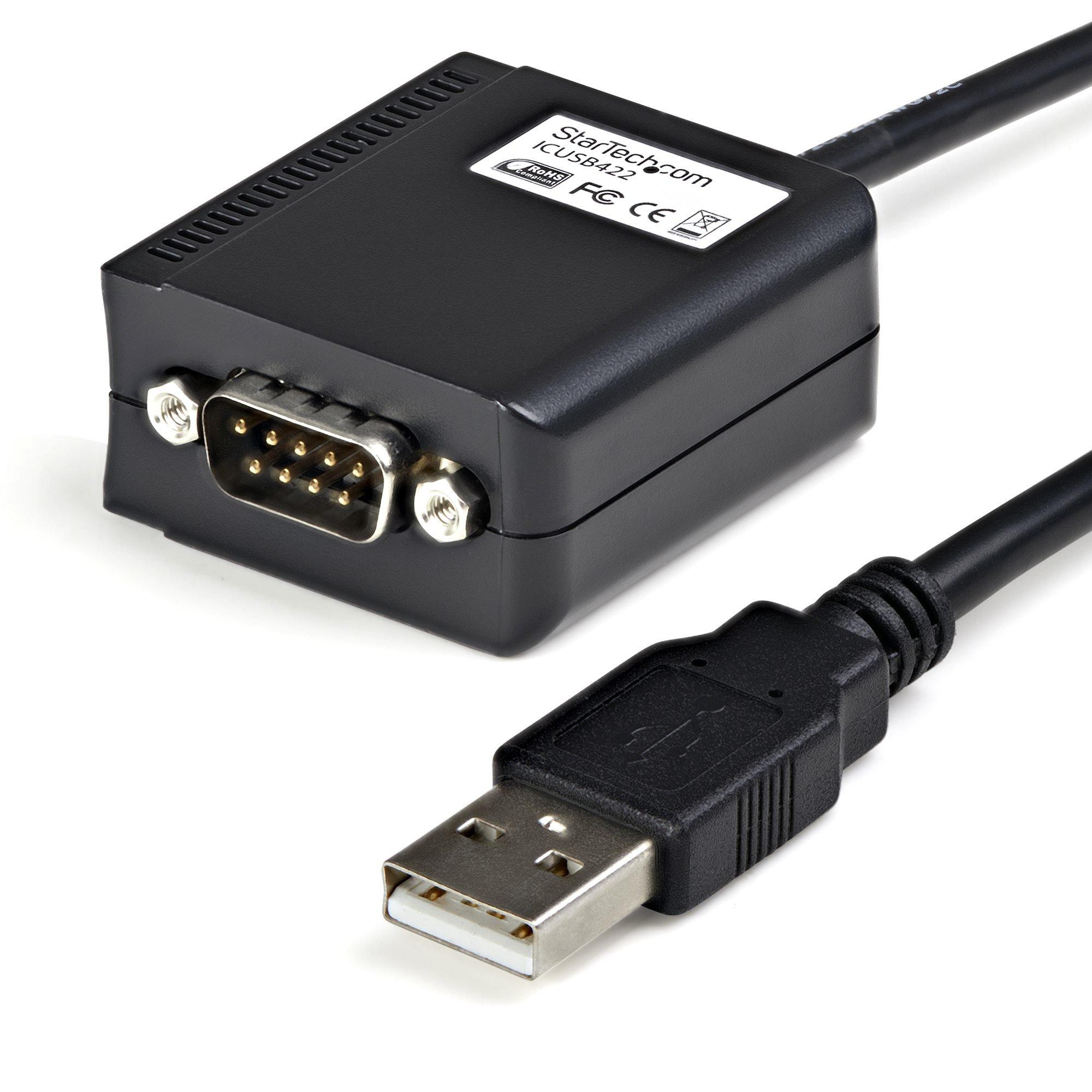 Image of Startech.com Usb 2.0 Auf Seriell Adapter Kabel (com) - Usb Zu Rs422 485 Konverter 1,80m Unisex Schwarz