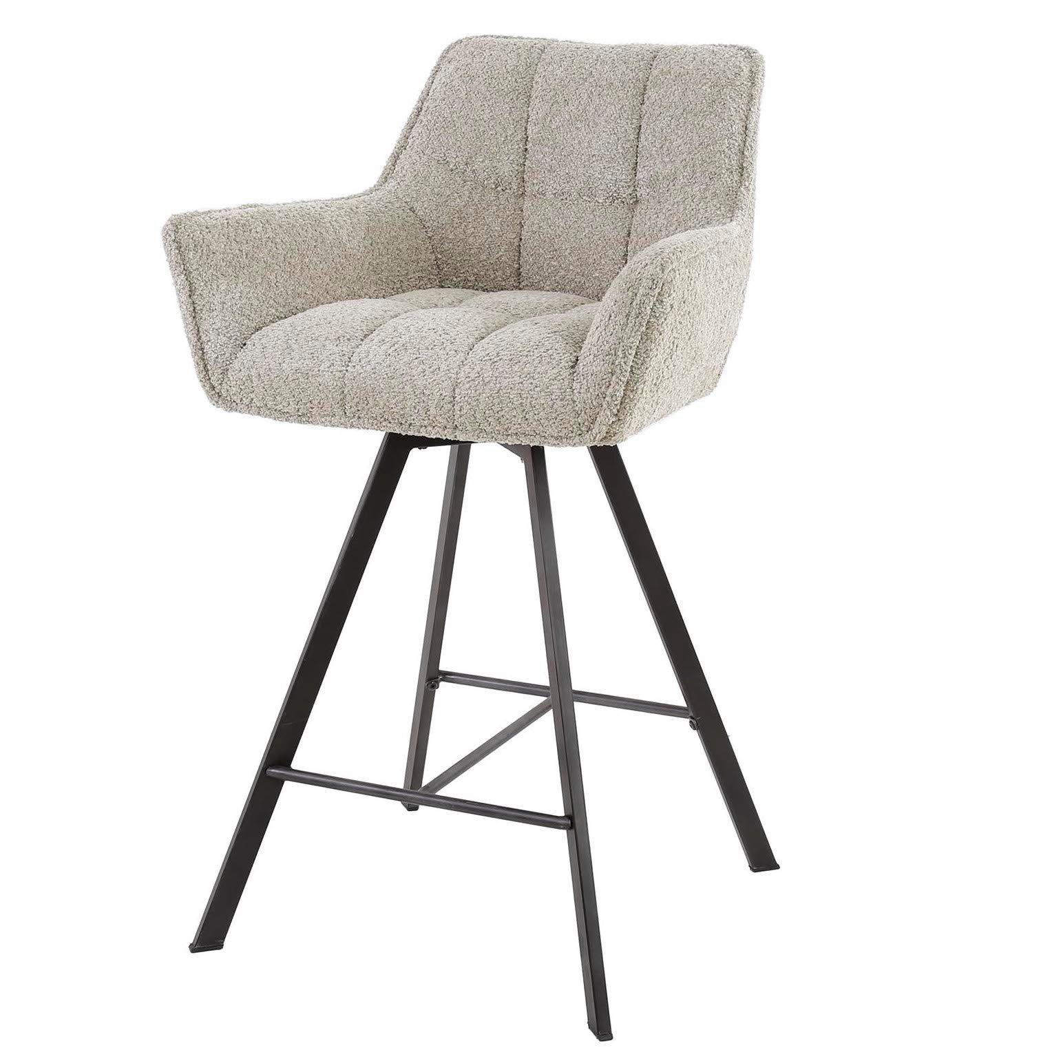 Image of Barstuhl Grid Bouclé sand Barstuhl Grid Bouclé sand