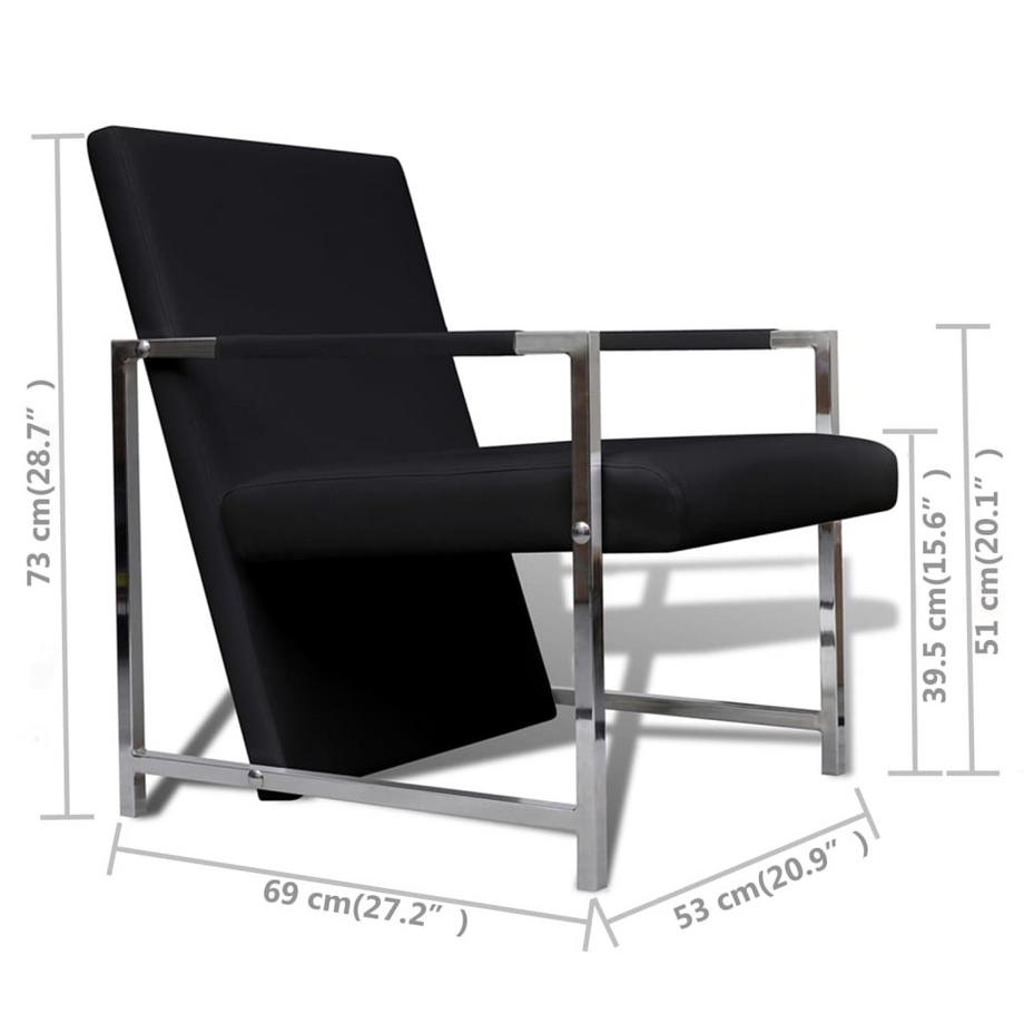 VidaXL Fauteuil cuir artificiel  