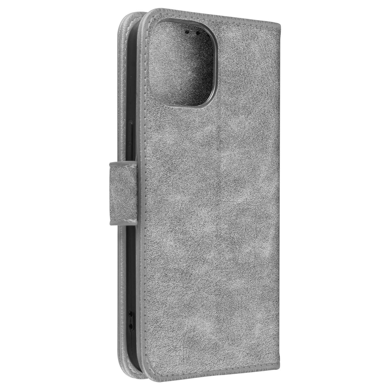 Avizar  Custodia folio per iPhone 15 Pro grigia 