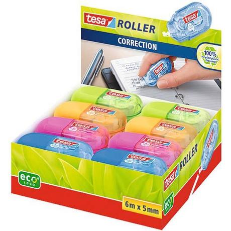 Tesa TESA Korrekturroller Mini EcoLogo 598160000 4 Farben ass.  