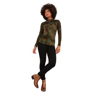 Joe Browns  Khakifarbenes, beflocktes, florales Slim Fit Top 