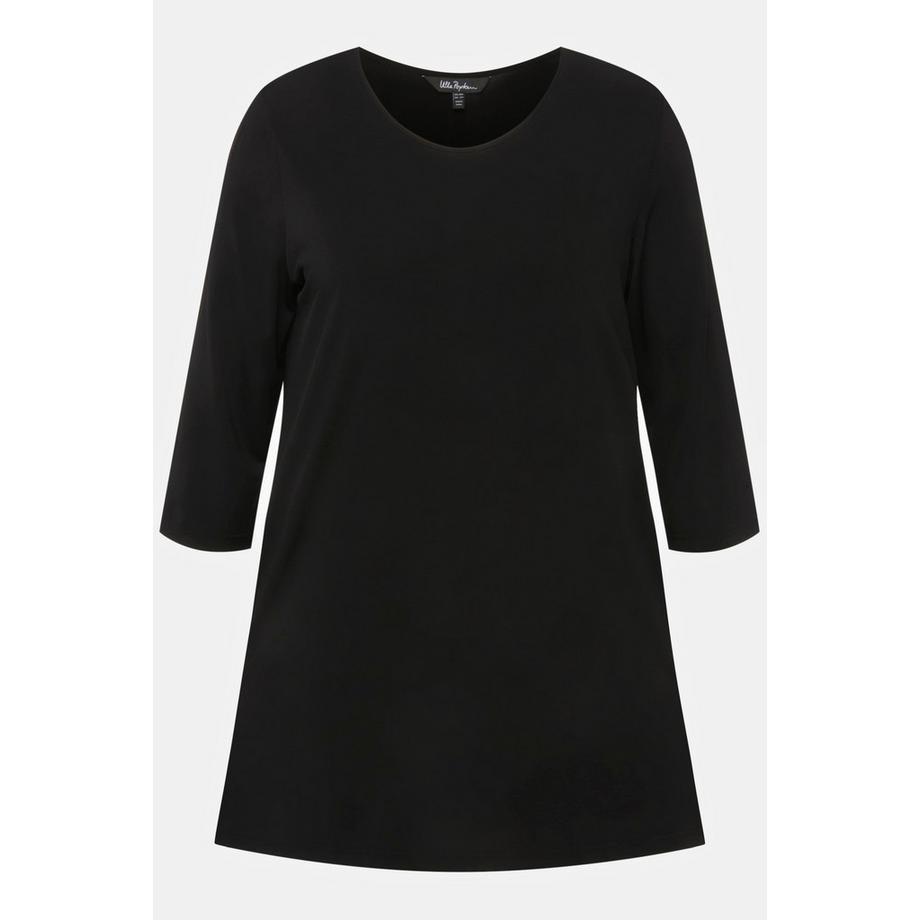 Ulla Popken Longshirt Ringmuster Rundhals 3/4-Arm  