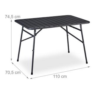 B2X Tavolo da pranzo pieghevole in acciaio, da esterno  