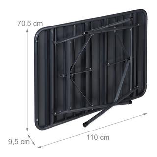 B2X Tavolo da pranzo pieghevole in acciaio, da esterno  