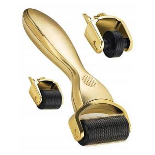 eStore  Gesichtsroller mit Nadeln, 3-in-1 - Gold 