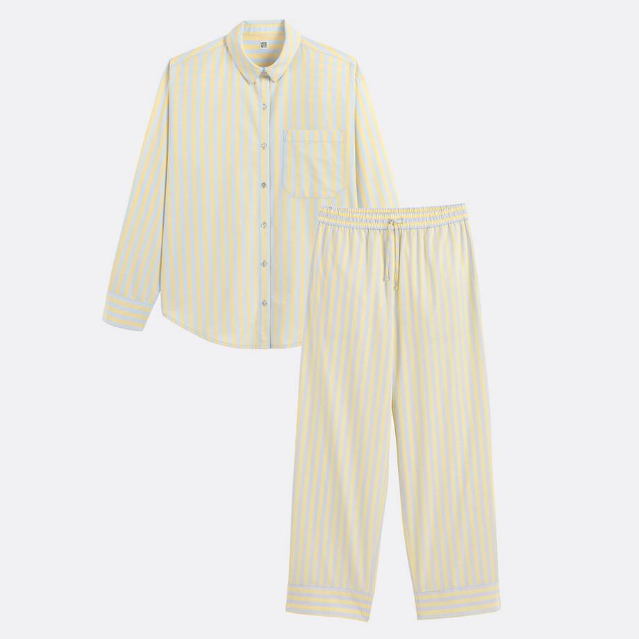 La Redoute Collections Gestreifter Popeline Pyjama  