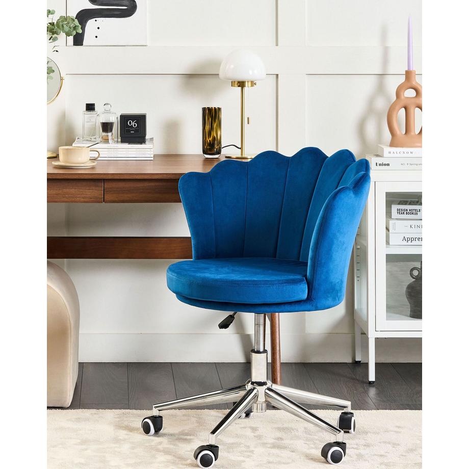 Beliani Chaise de bureau en Velours Glamour MONTICELLO  