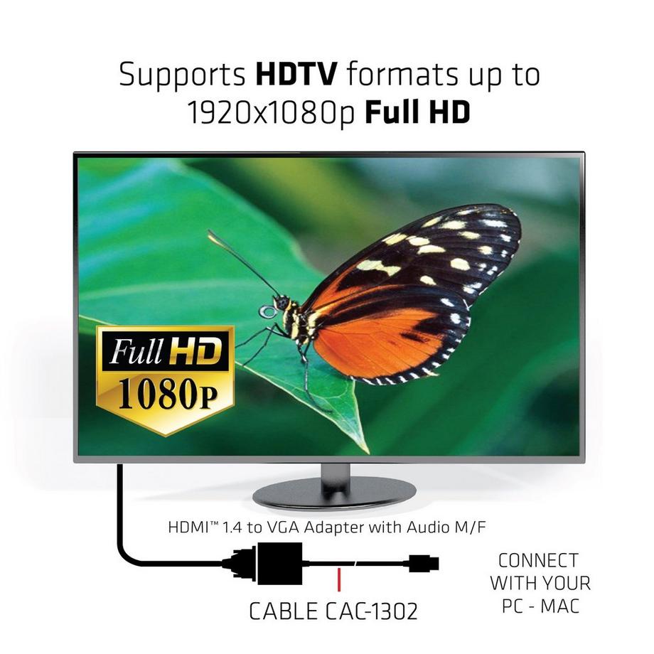 CLUB 3D  Adapterkabel HDMI - VGA 