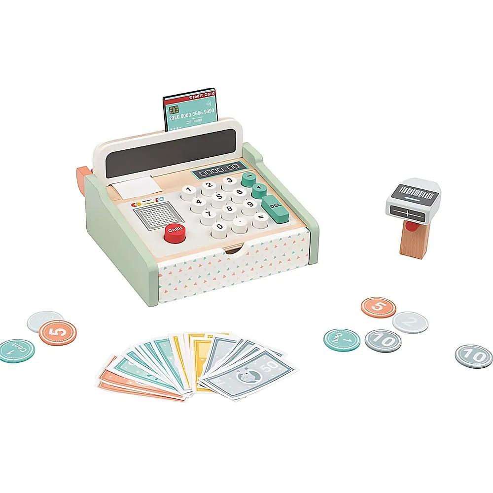 Image of Rollenspiele Kasse mit Scanner & Holzrechner Multicolor