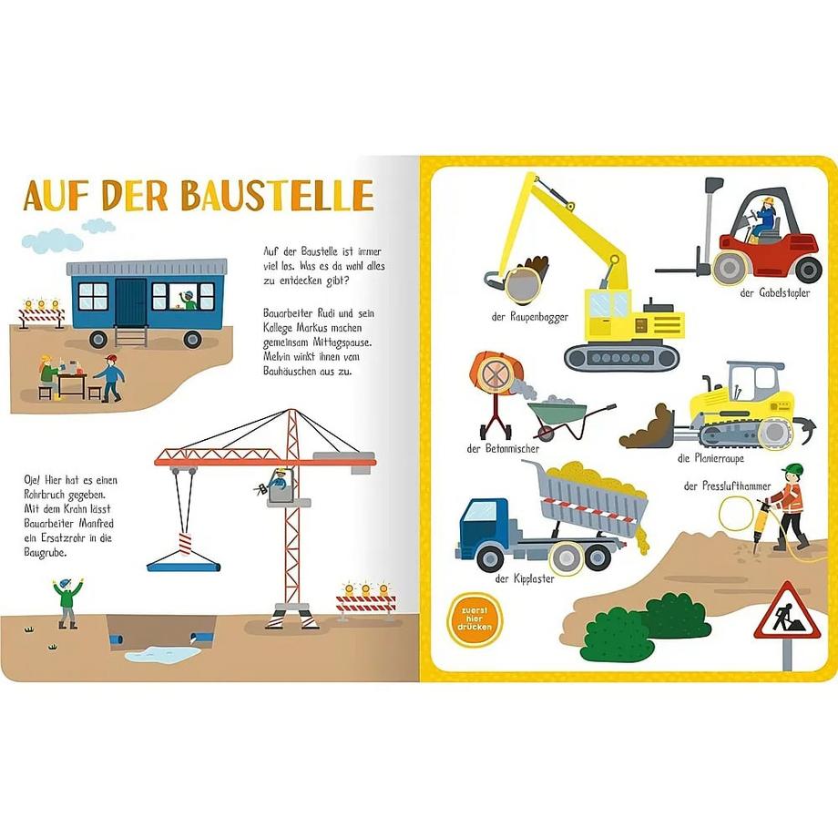 Mein kunterbuntes Soundbuch - Fahrzeuge Markiewicz, Izabella (Illustrationen) Gebundene Ausgabe 