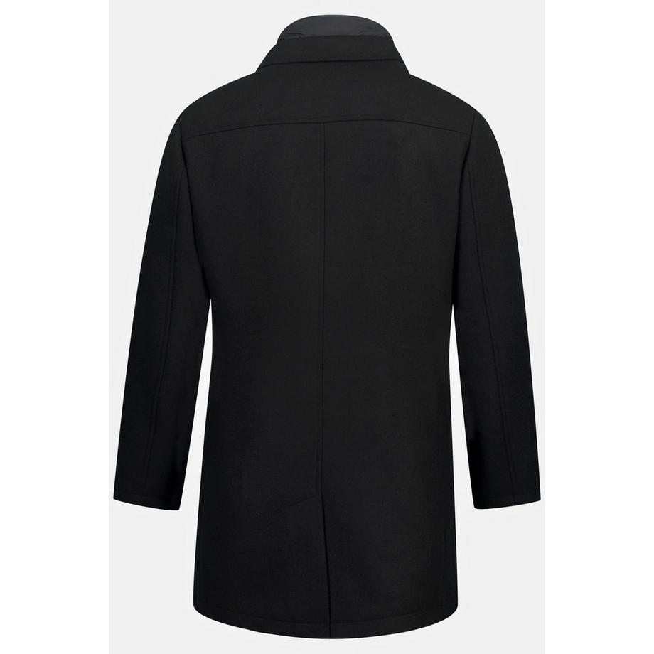 JP1880 Cappotto in misto lana con inserto trapuntato e collo a revers  