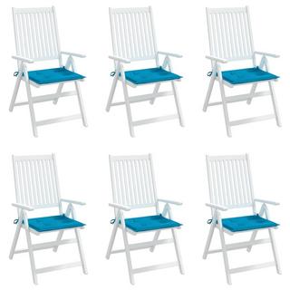 VidaXL Coussins de chaise de jardin 6 pcs tissu tissu  