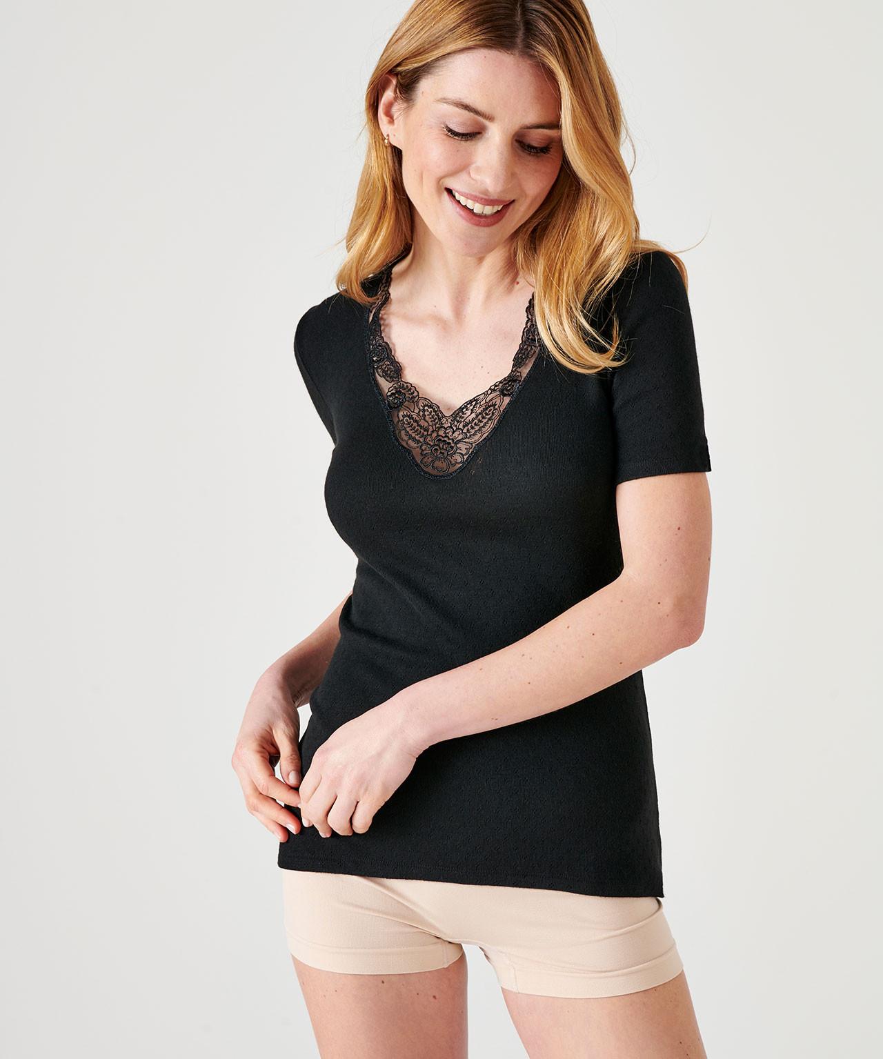 Image of T-shirt, Wärmegrad Intense 4. Damen Schwarz 46/48